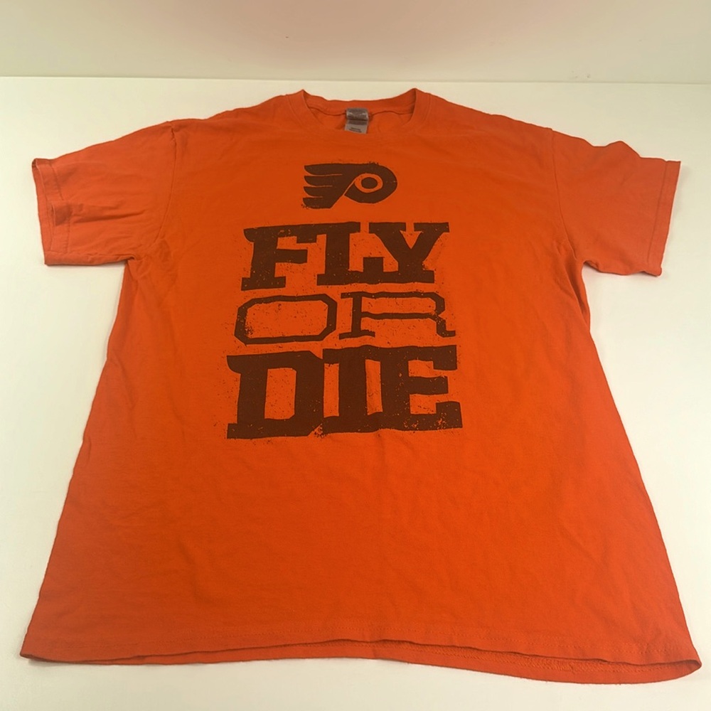 Philadelphia Flyers 2019-2020 Home Opener Tee Shirt -FLY OR DIE Orange Splatter